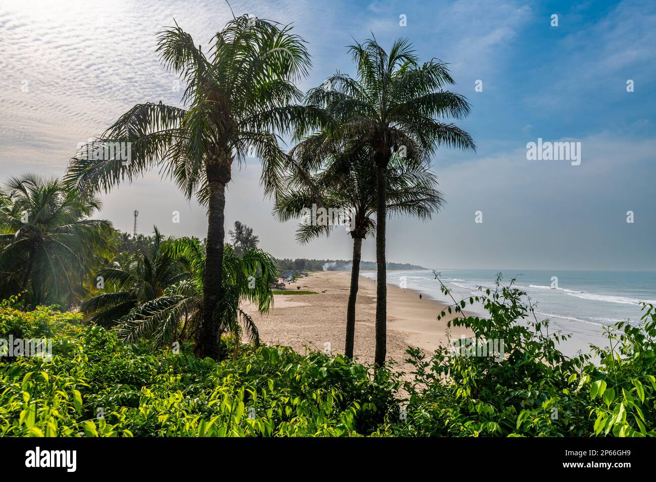 Bella spiaggia di sabbia, Cap Skirring, Casamance, Senegal, Africa occidentale, Africa Foto Stock