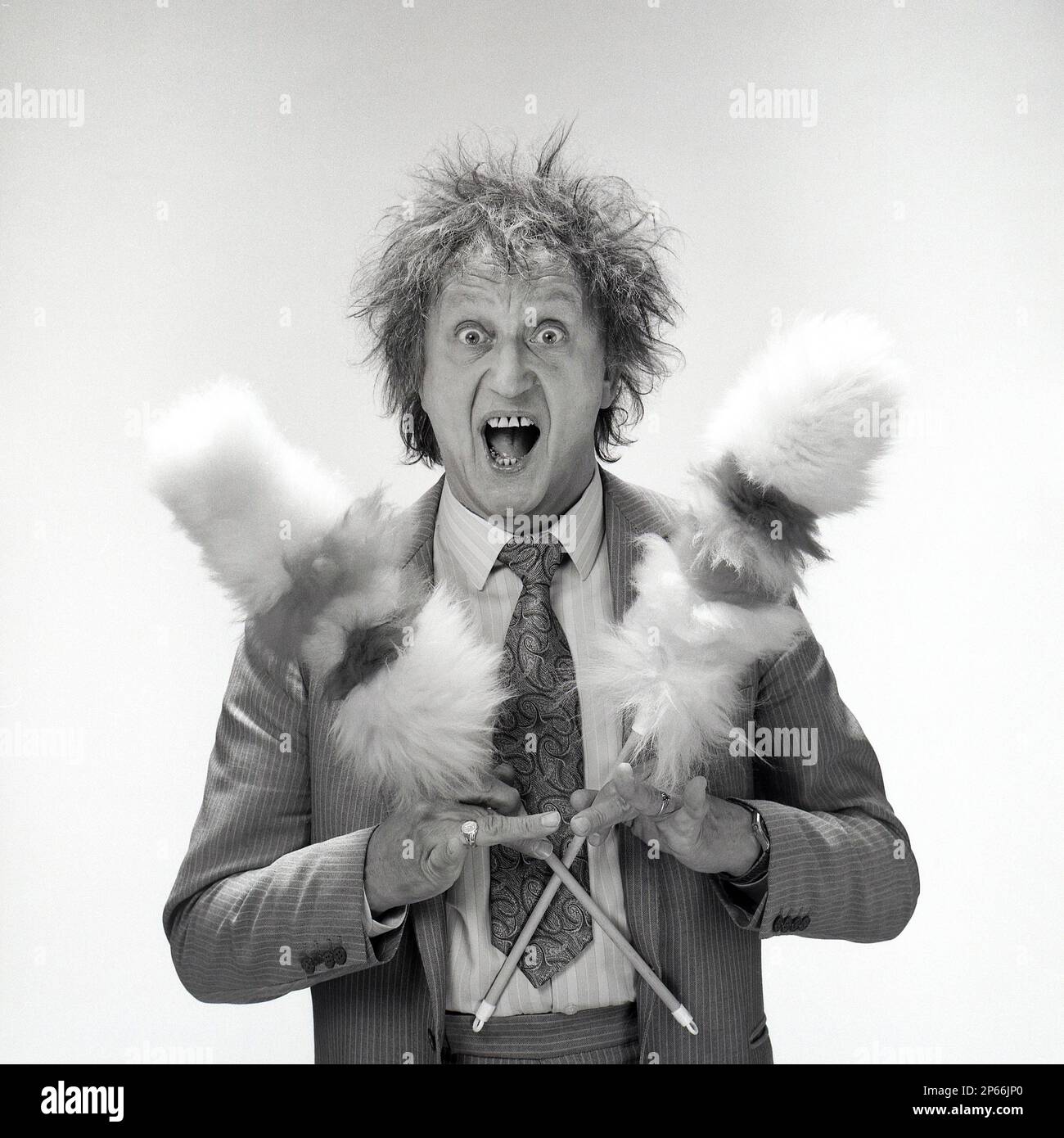 Comico britannico Ken Dodd 1989 Foto Stock