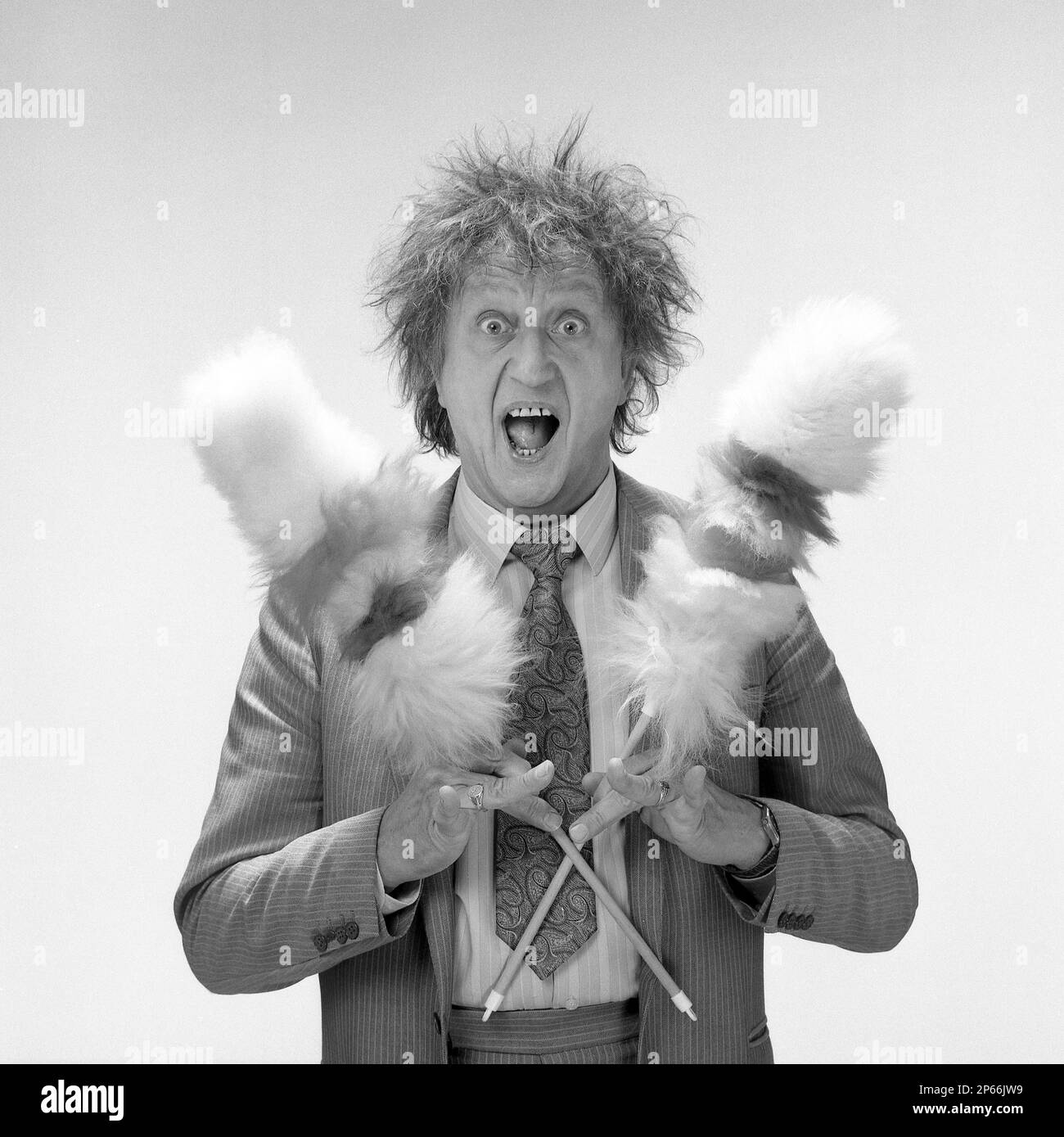 Comico britannico Ken Dodd 1989 Foto Stock