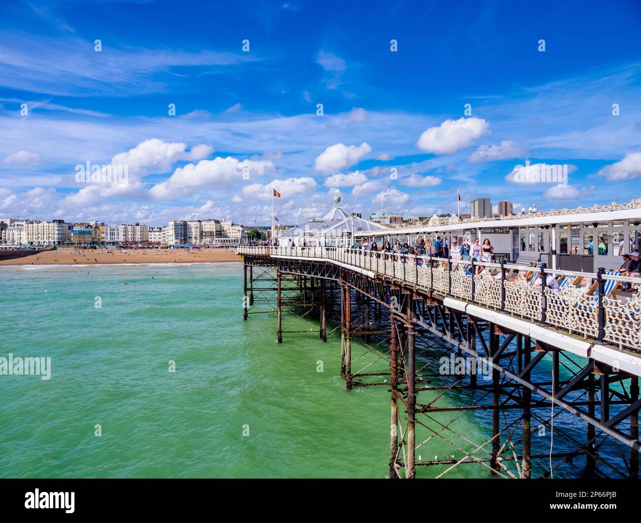 Brighton Palace Pier, città di Brighton e Hove, East Sussex, Inghilterra, Regno Unito, Europa Foto Stock