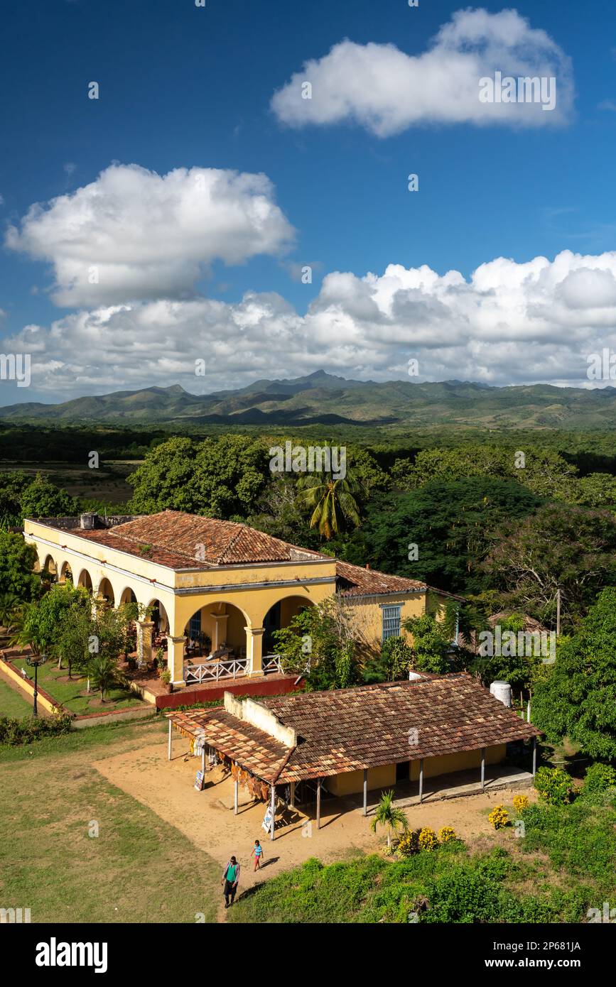 Ex Manaca-Iznaga piantagione di zucchero Casa Grande, Valle de los Ingenios, patrimonio dell'umanità dell'UNESCO, vicino a Trinidad, Cuba, Indie Occidentali, Caraibi Foto Stock