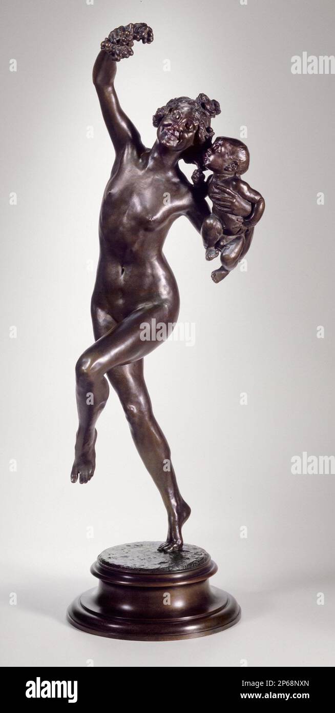 Federico William MacMonnies, Bacchante e Faun infantile, 1894, bronzo. Foto Stock