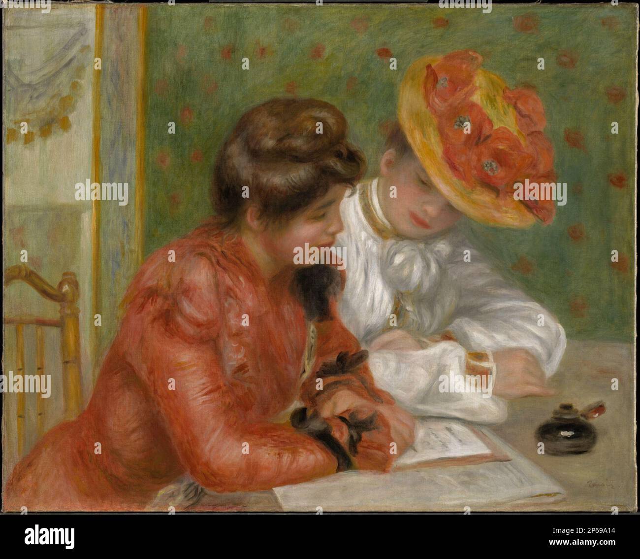 Pierre-Auguste Renoir, la lettera, 1895–1900, olio su tela. Foto Stock