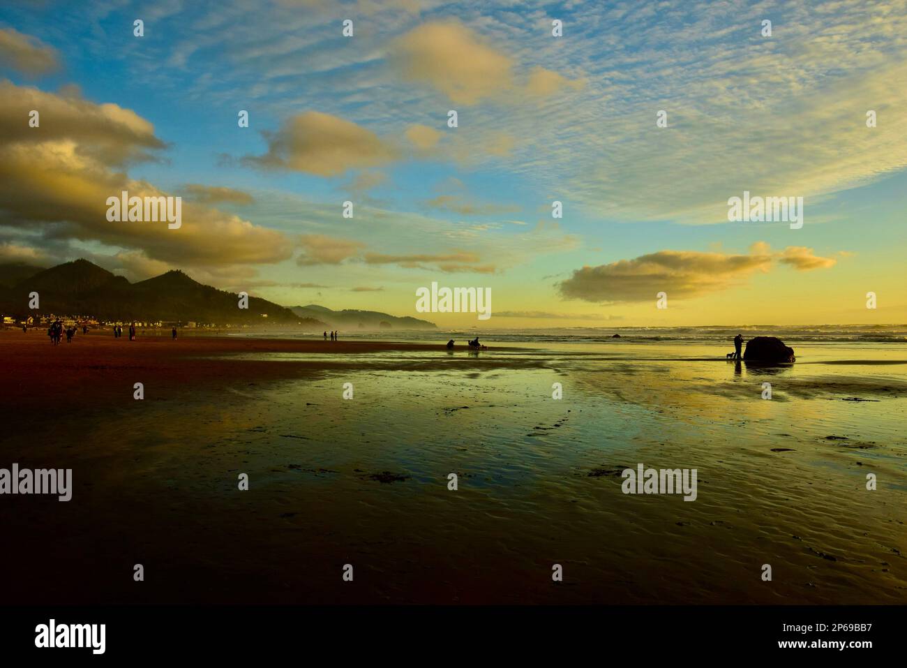 Cannon Beach in Oregon Foto Stock