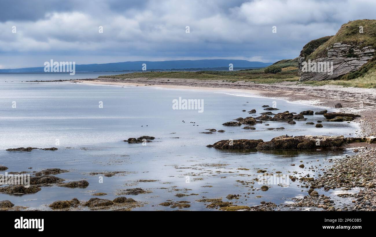 Le insenature a Brora Foto Stock