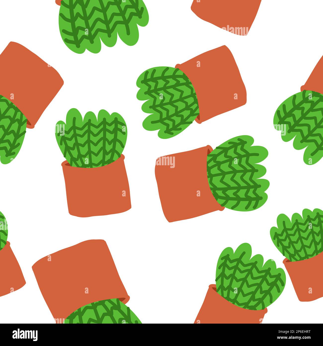 Modello esotico disegnato a mano con cactus. La stampa colorata è ideale per i tessuti. Piante botaniche. Carta da parati in tessuto da regalo. Illustrazione vettoriale in ca Illustrazione Vettoriale