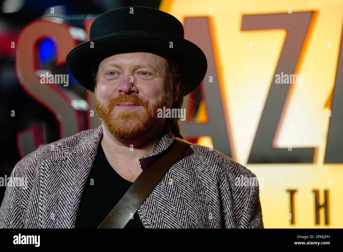 Leigh Francis partecipa a una proiezione speciale per Shazam! Fury of the Gods, a Cineworld Leicester Square a Londra. Data immagine: Martedì 7 marzo 2023. Foto Stock