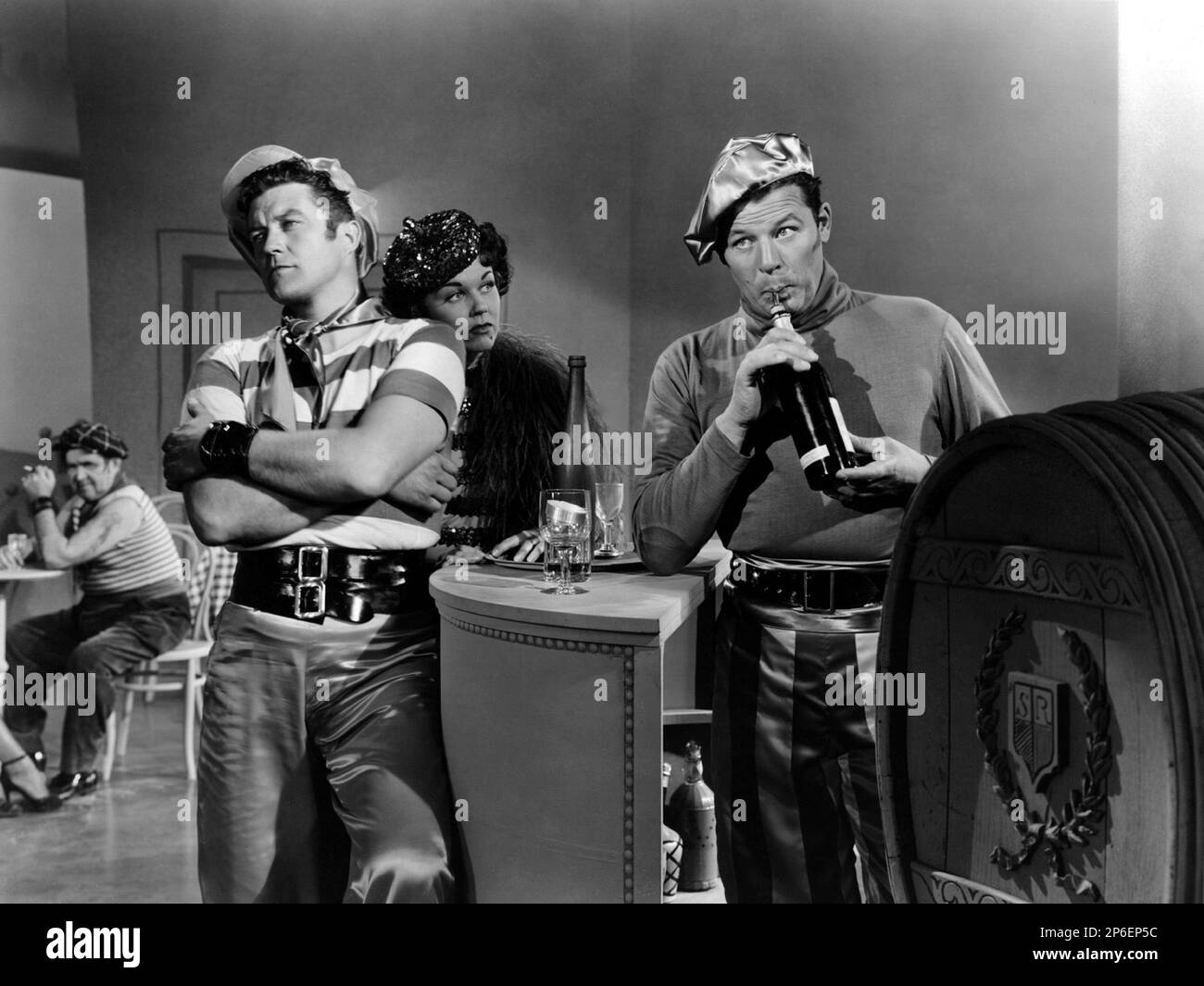 1949 : l'attore CARSON ( 1910 - 1963 ) e DORIS DAY ( vero nome Doris Mary Ann Kappelhoff , nato il 3 aprile 1924 Cincinnati, Ohio, USA ) in una scena del film ' IT's A Great Feeling' di David Butler , storia di I.A.L. Diamond , per Warner Brothers - COMMEDIA - MUSICAL ---- Archivio GBB Foto Stock