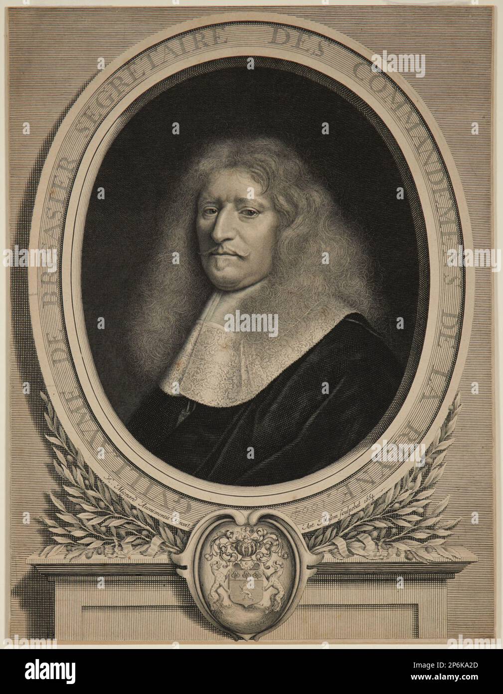 Antoine Masson, Guillaume de Brisacier, 1664, incisione. Foto Stock