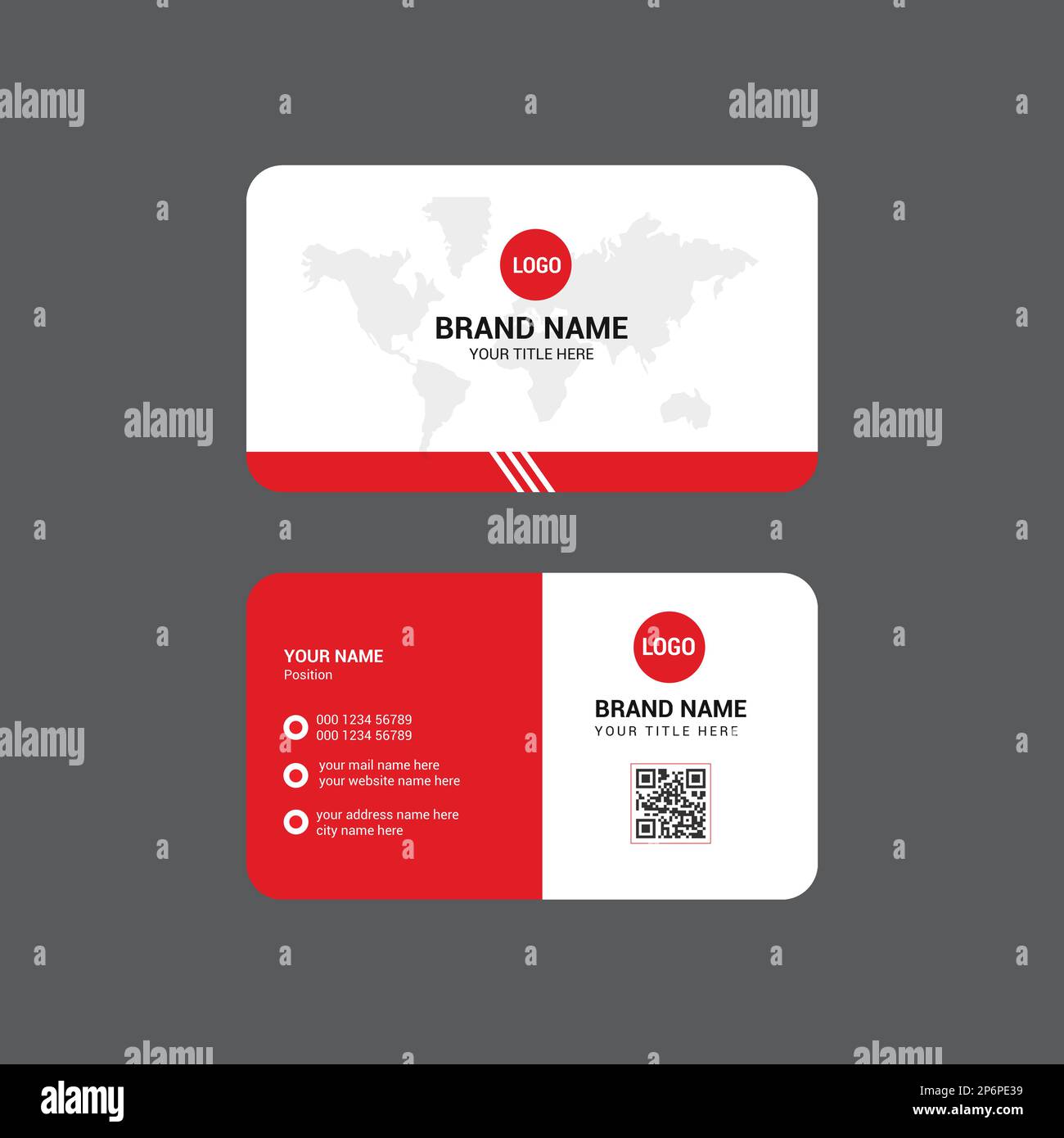 Corporate Business Card Template Illustrazione Vettoriale
