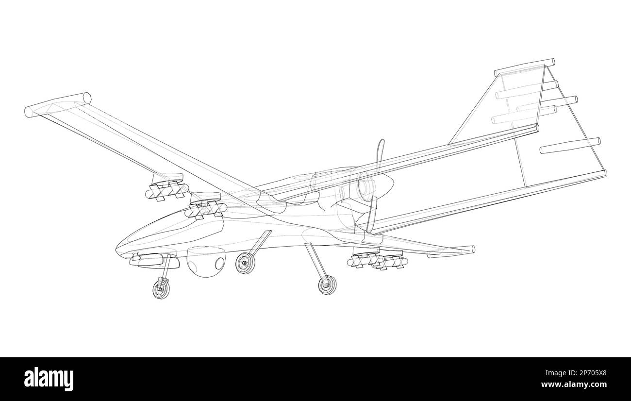 Predator militare fuco Foto Stock