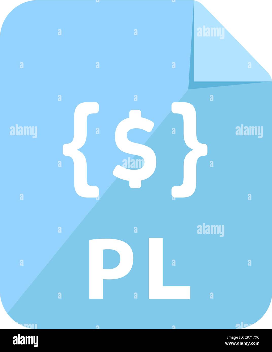 Formati file immagine vettoriale icona | .pl , Perl Illustrazione Vettoriale