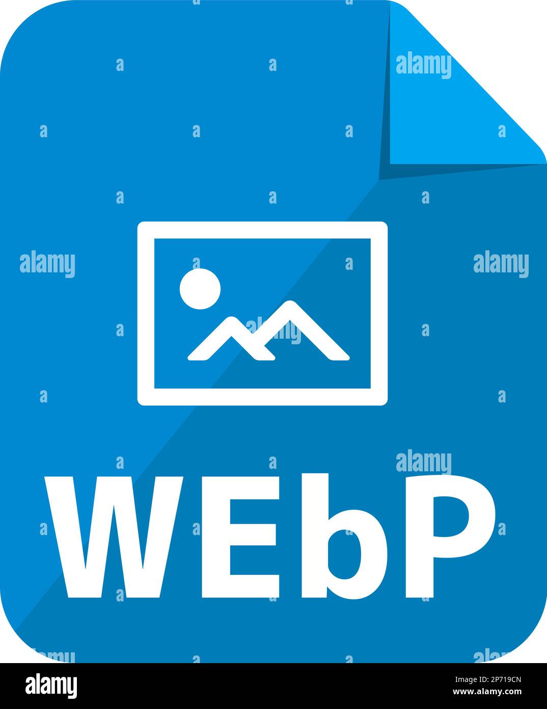 Illustrazione delle icone vettoriali dei formati file | WebP Illustrazione Vettoriale