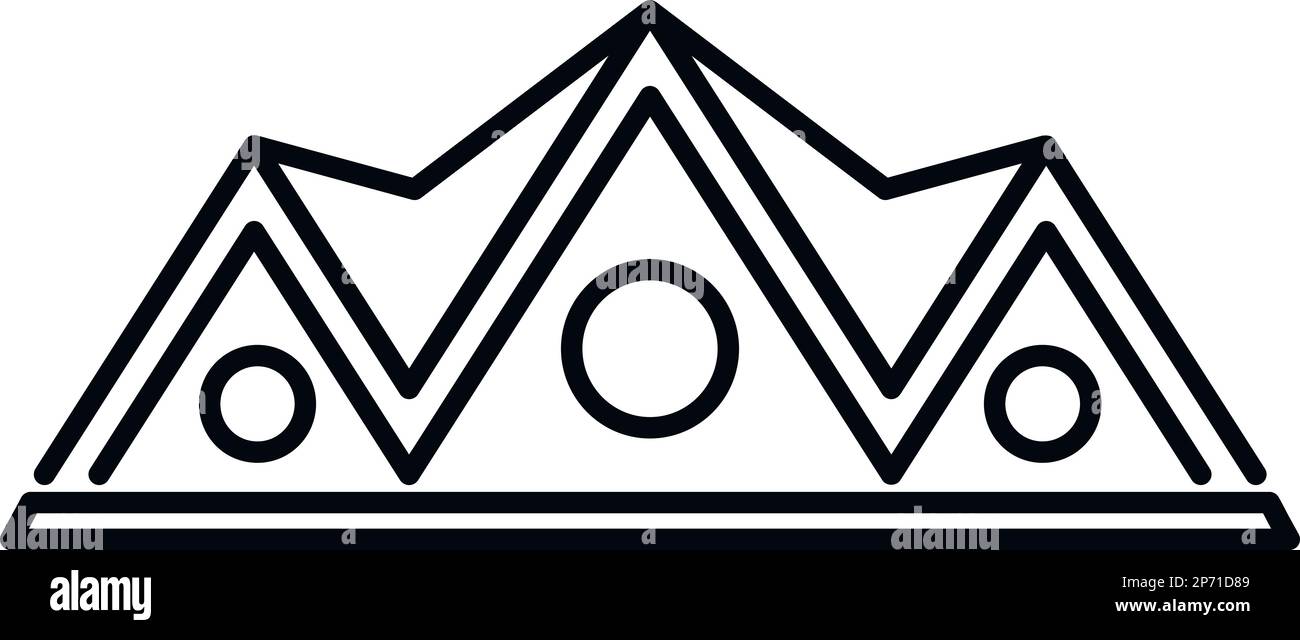 Vettore contorno icona tetto. Edificio sul tetto. Coperchio in metallo Illustrazione Vettoriale