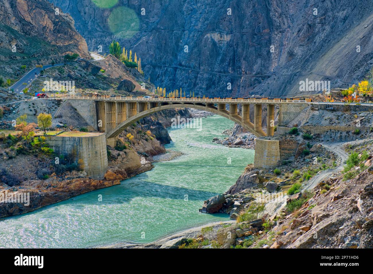 Preso @ Hunza, Gilgit-Baltistan nord, Pakistan Foto Stock