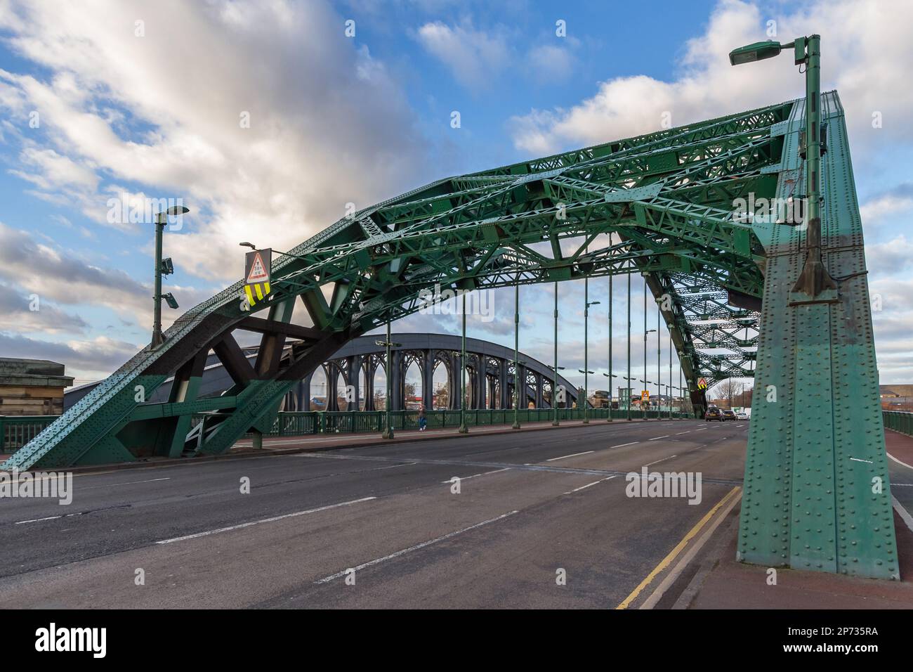 Ponte di Wearmouth, Sunderland - ingresso sud Foto Stock