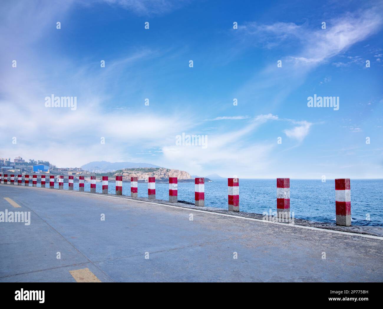 Fujian Huian Chongwu città grande 岞 strada villaggio al mare Foto Stock