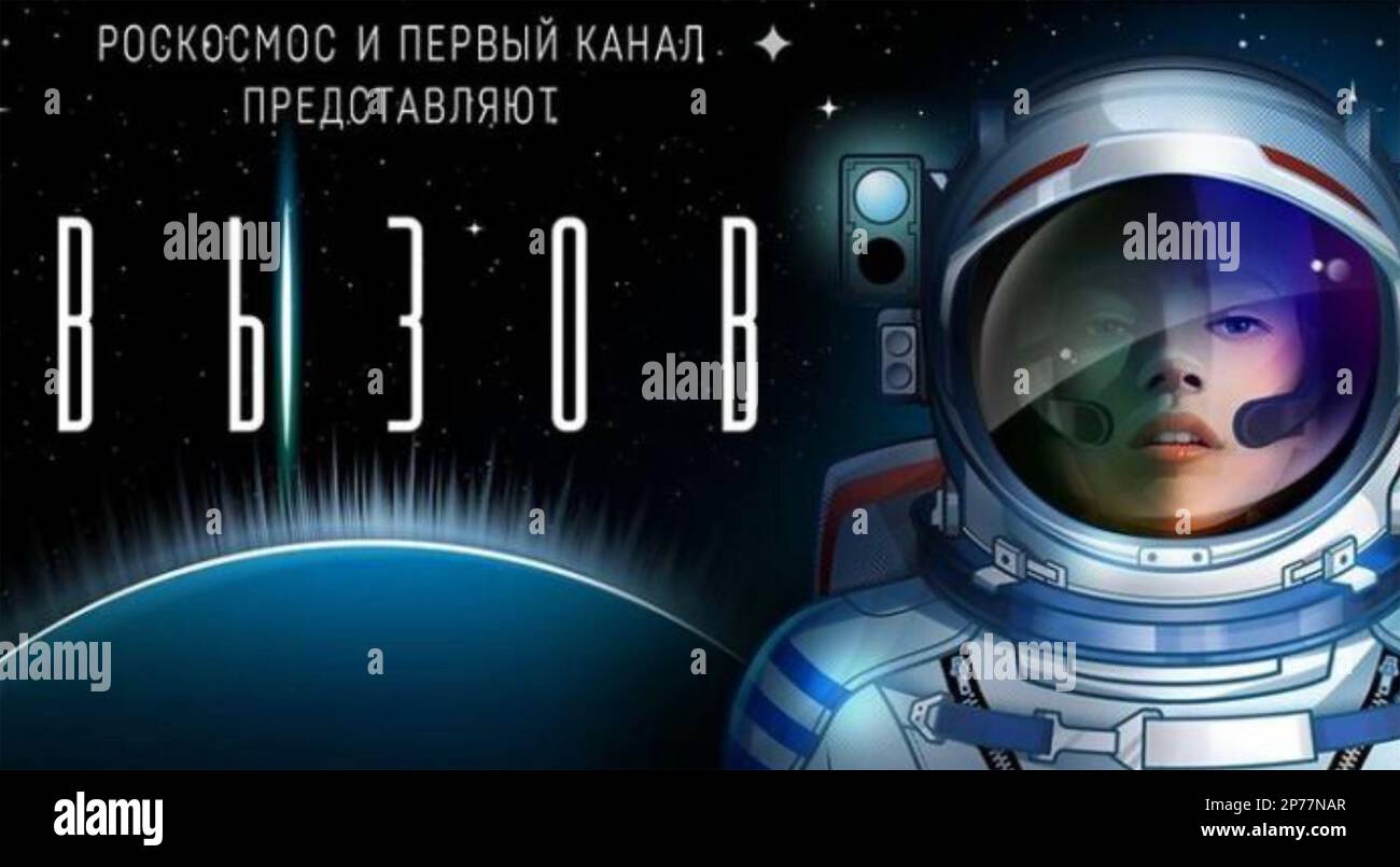 IL FILM CHALLENGE 2023 Central Partnership con Yulia Peresild con il quale il film russo è stato realizzato sulla base del suo volo spaziale all'ISS nell'ottobre 2021. Foto Stock