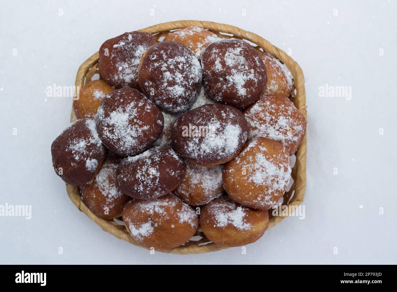 Piatti ucraini per la sera Santa di Pampushki Foto Stock