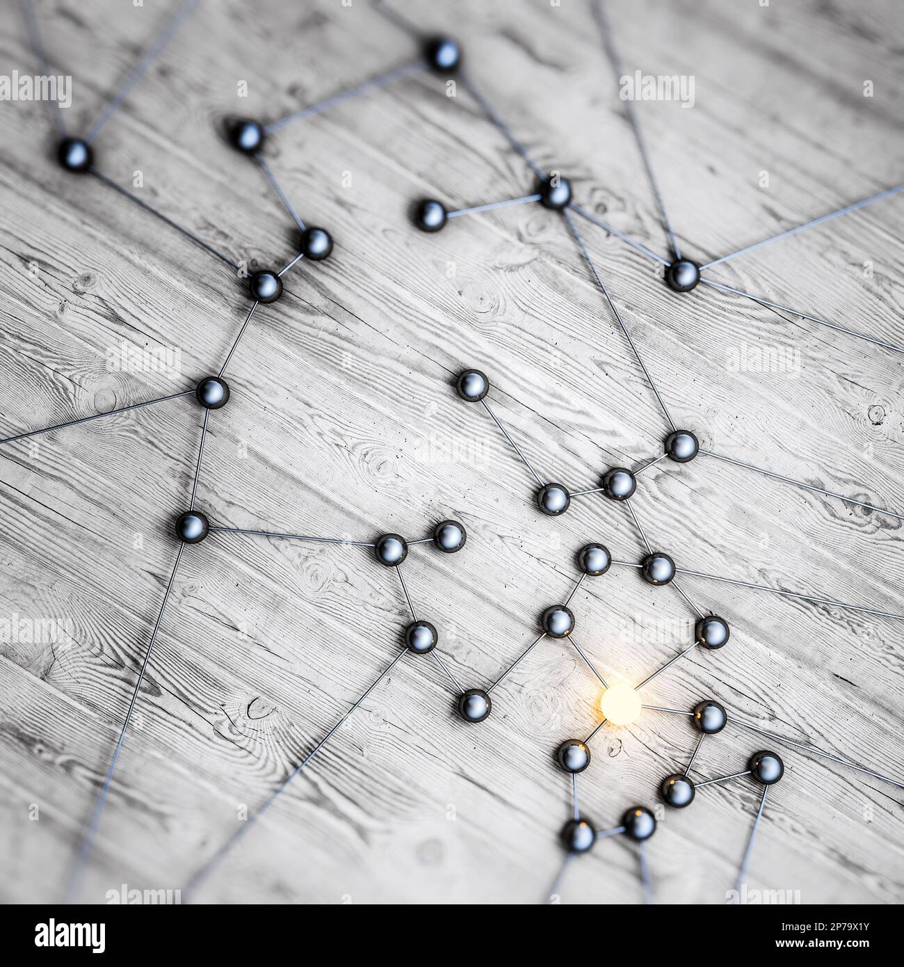 Concetto di comunicazione innovazione ottimizzazione algoritmo. rendering 3d Foto Stock