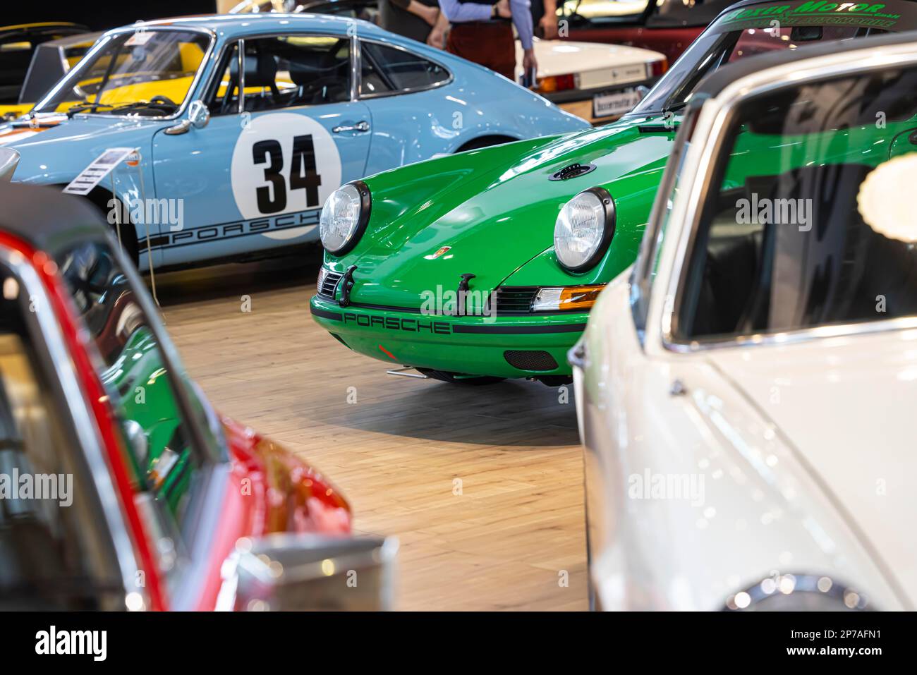 Retrò Classics Motor show, auto classiche e giovani, Porsche 911, Stoccarda, Baden-Wuerttemberg, Germania Foto Stock