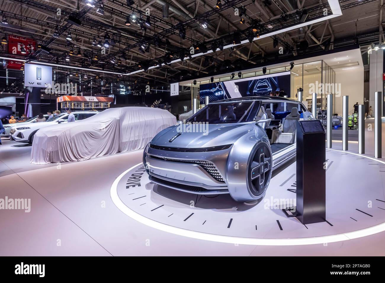 Lancio sul mercato di WEY, il marchio di lusso del produttore automobilistico cinese Great Wall Motors, mobilità fiera IAA MOBILITÀ, mostra auto, veicolo elettrico Foto Stock