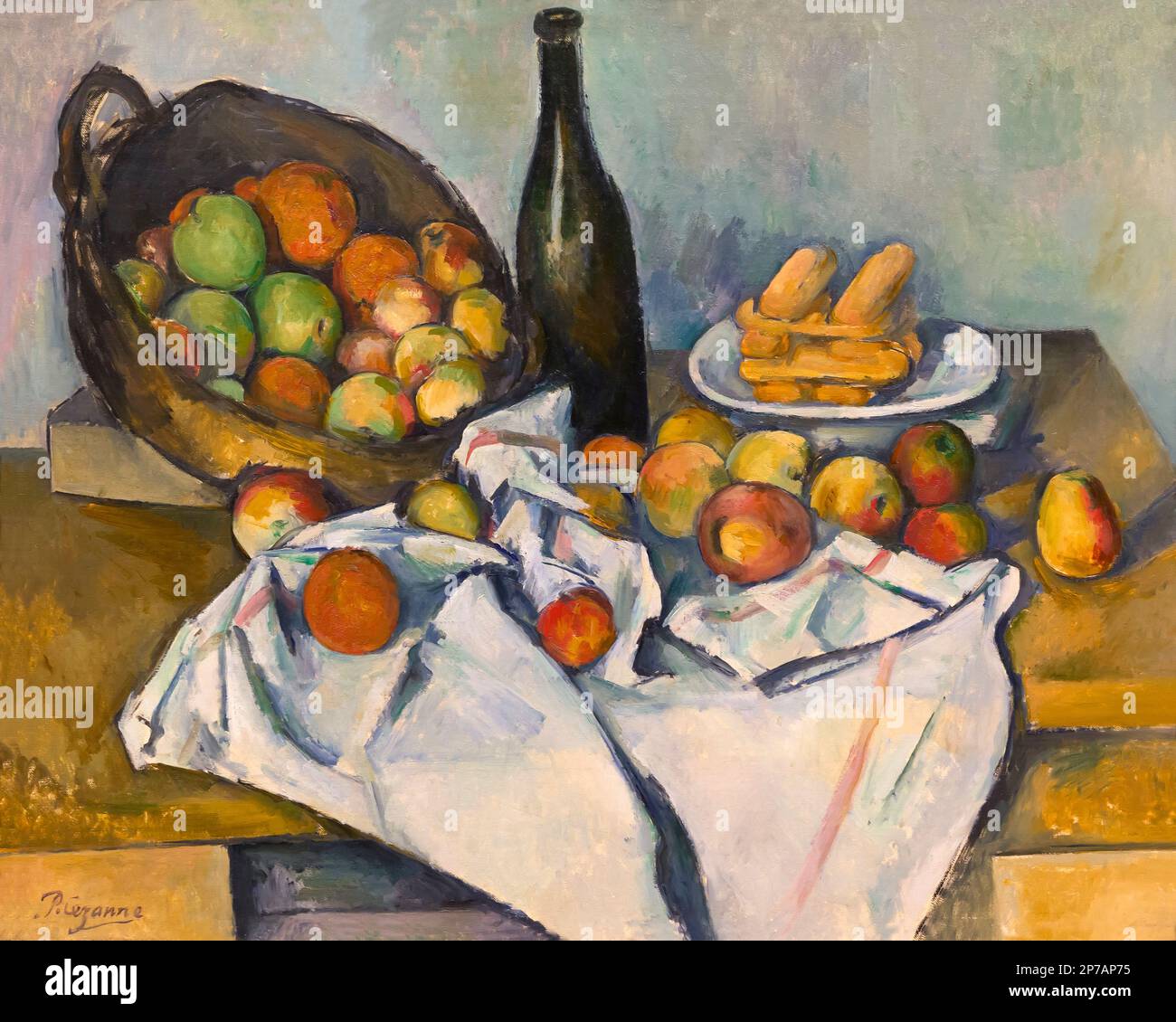 Il Cesto di mele, Paul Cezanne, circa 1893, Art Institute of Chicago, Chicago, Illinois, USA, America del nord, Foto Stock