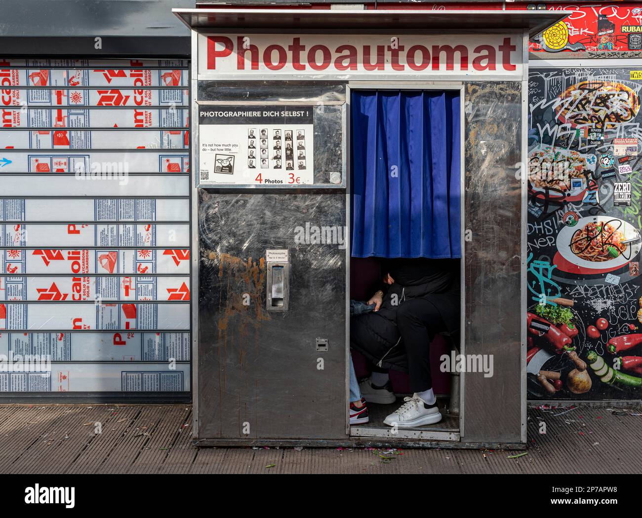 Photoautomat, Berlin-Friedrichshain, Berlino, Germania Foto Stock