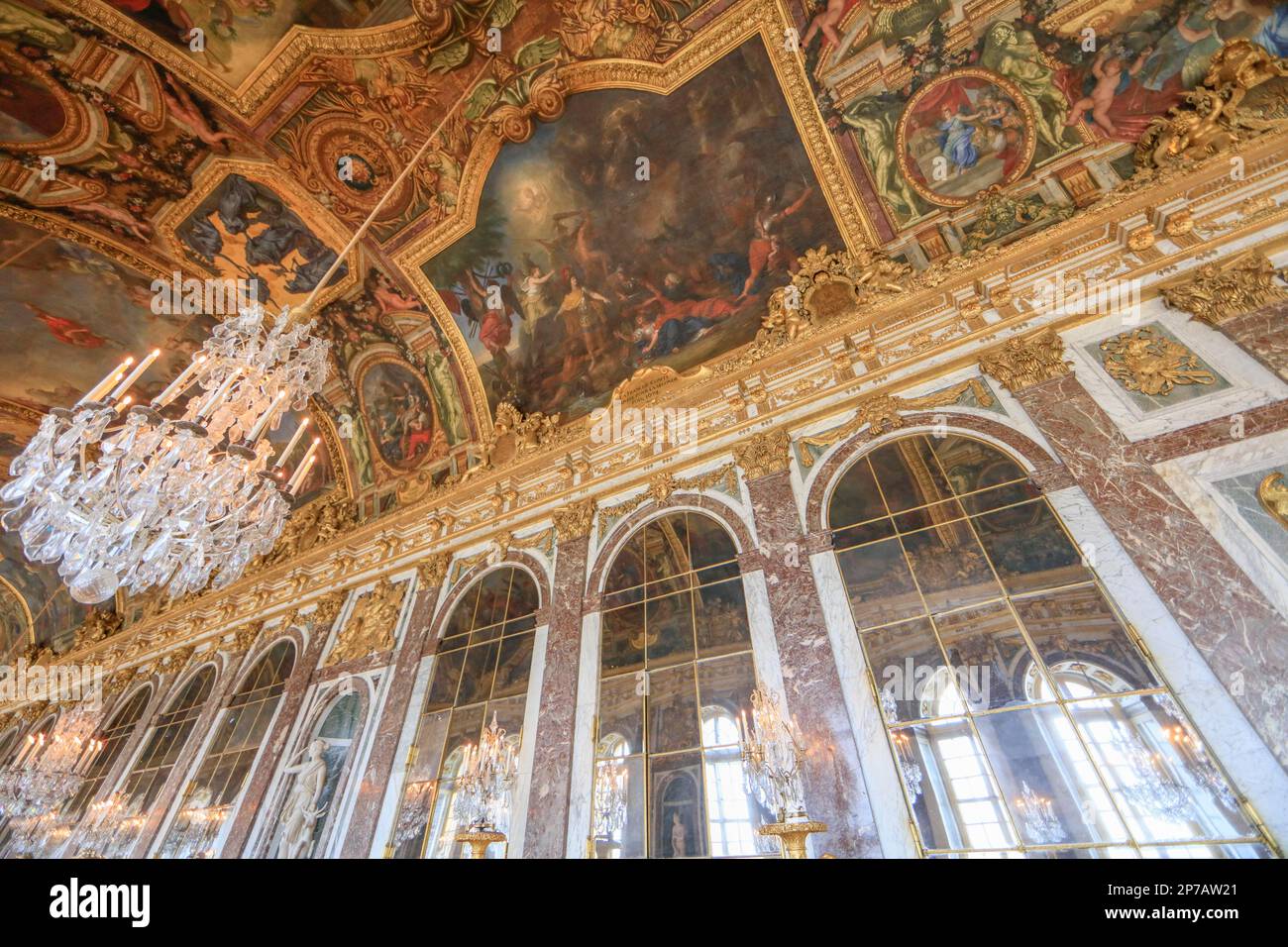 Castello di Versailles, dipartimento degli Yvelines, regione Ile-de-France, Francia Foto Stock