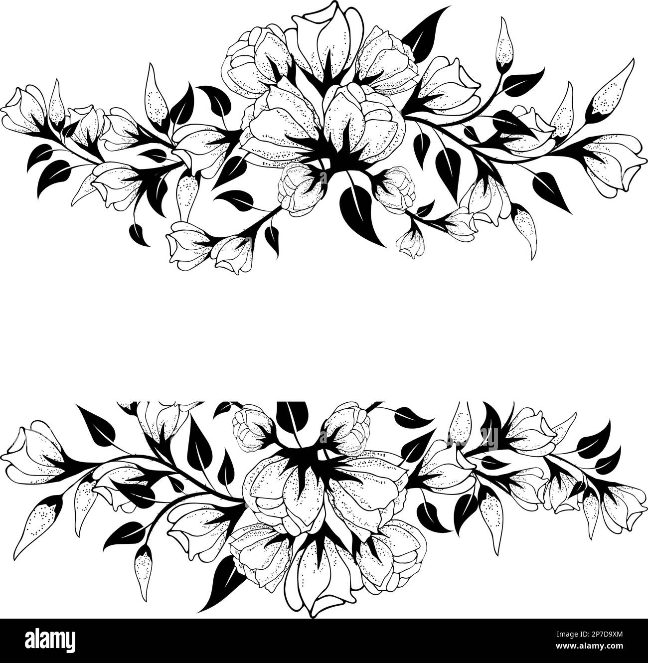 Fondo floreale, composizione floreale, fondo floreale con fiori teneri e rami di germogli. Disegno a mano. Per decorazioni stilizzate, inviti Illustrazione Vettoriale Fondo floreale, composizione floreale, fondo floreale con fiori teneri e rami di germogli. Disegno a mano. Per decorazioni stilizzate, inviti Illustrazione Vettoriale