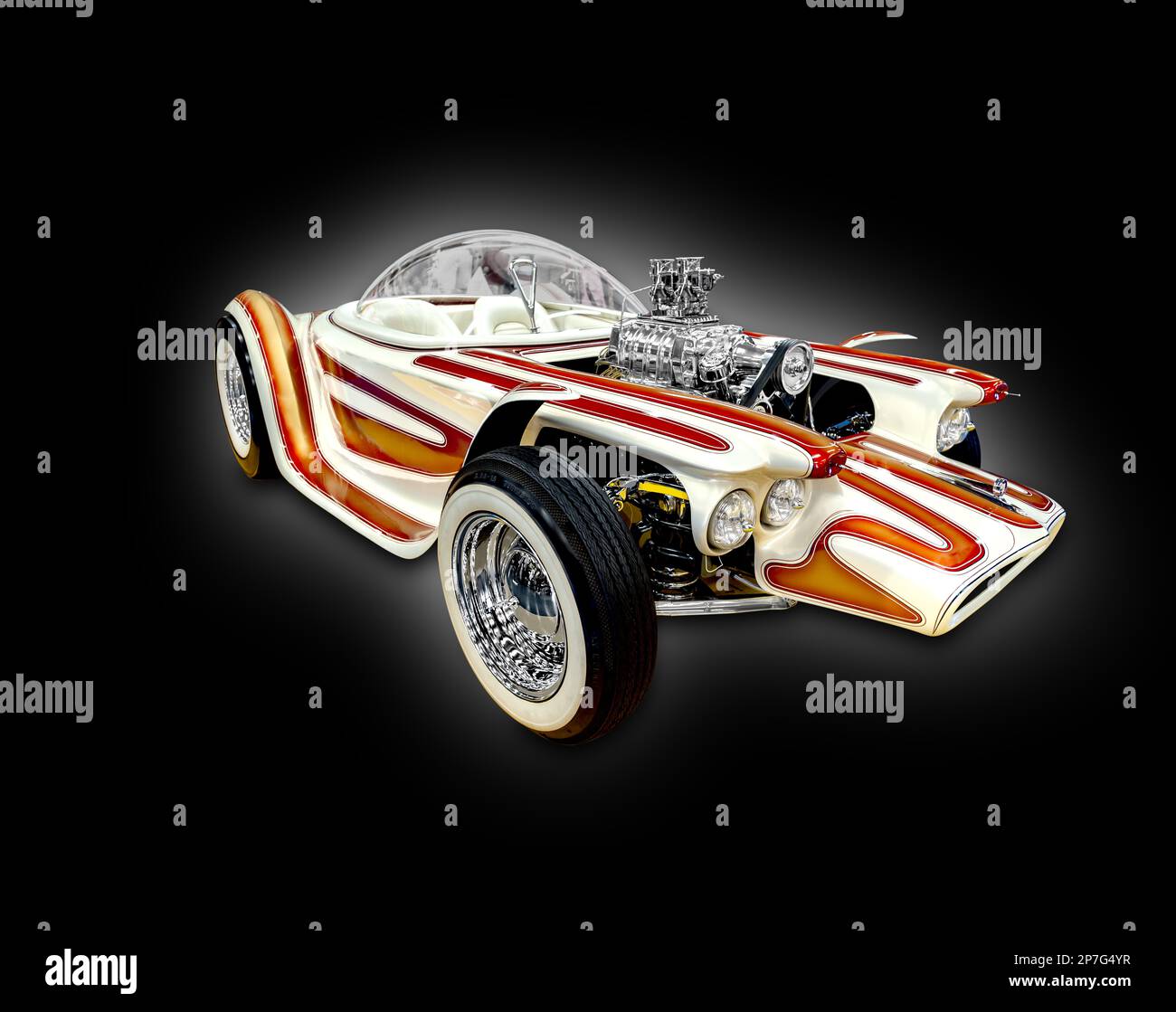 La Beatnic Bandit Hot Rod costruita da ed Roth Foto Stock