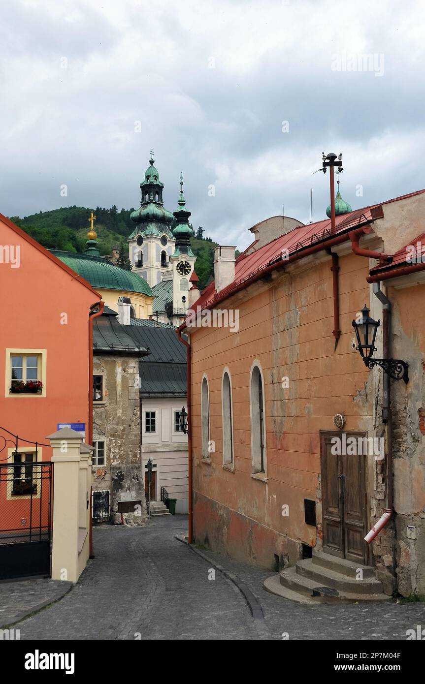 Banská Štiavnica, Selmecbánya, regione di Banská Bystrica, Repubblica Slovacca, Europa Foto Stock