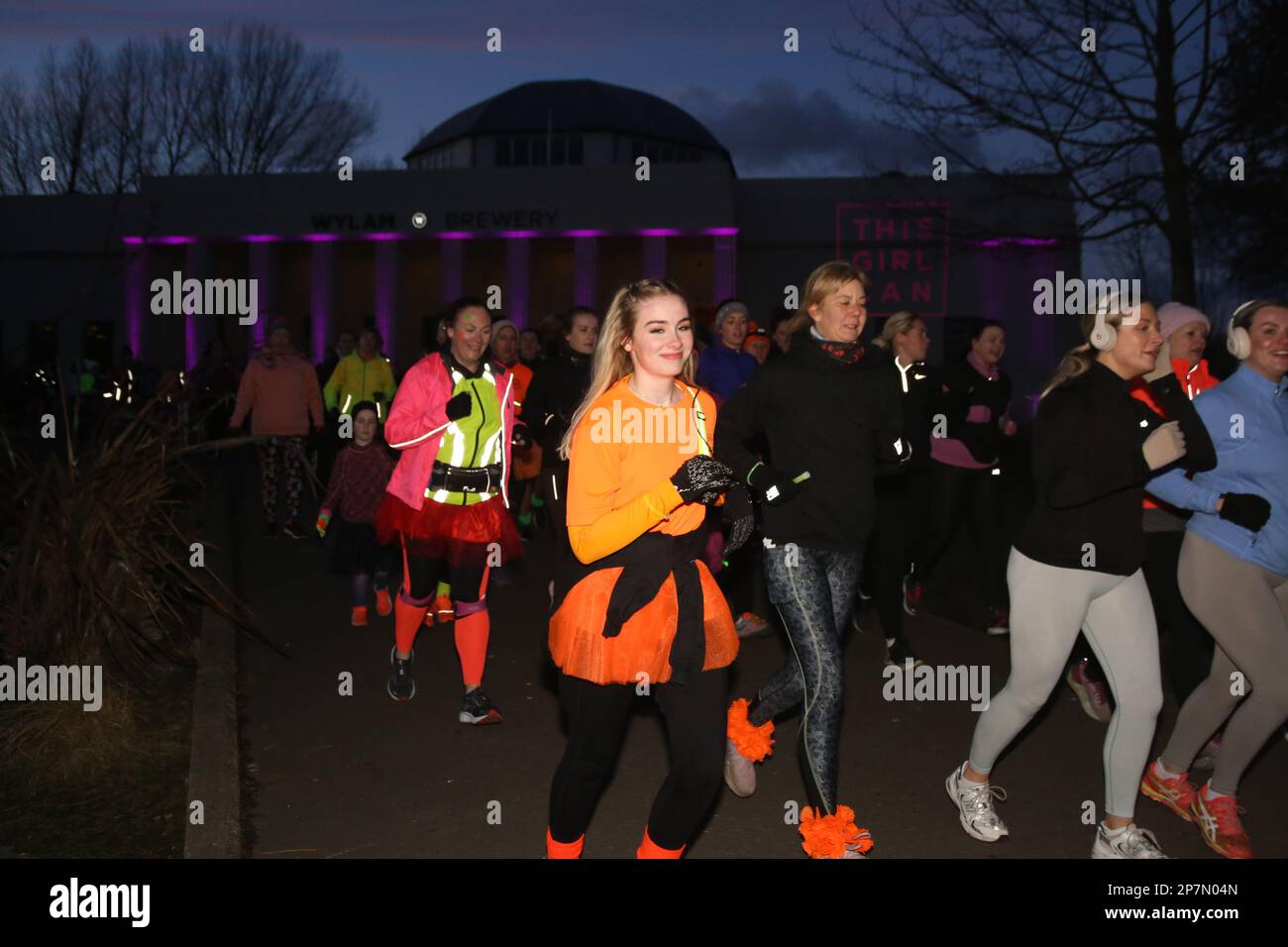 Giornata internazionale della donna, This Girl Can 5K Run, Exhibition Park, Newcastle upon Tyne, Regno Unito, 8th marzo, 2023, Credit:DEWAlamy Live News Foto Stock