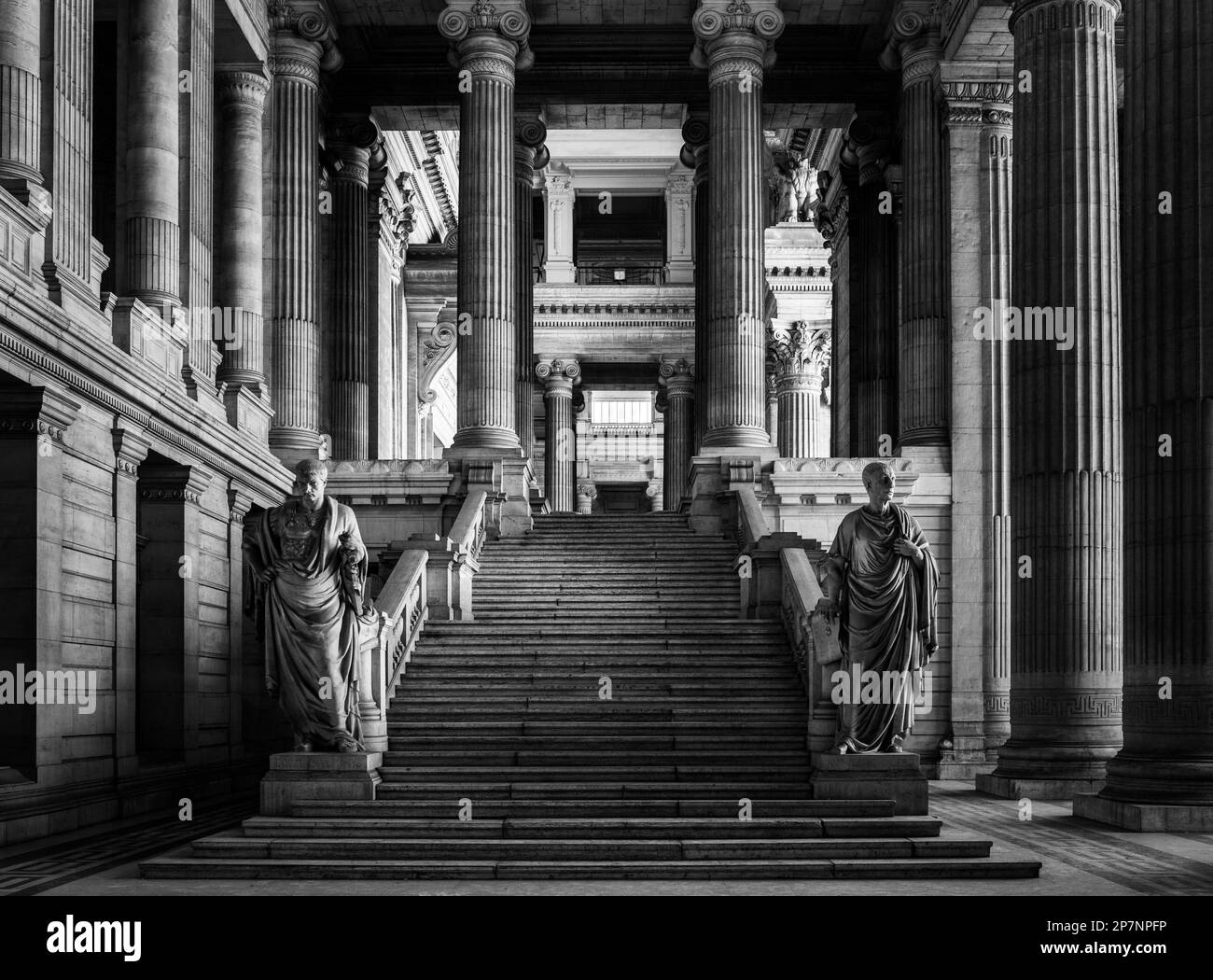 Scale del tribunale, Bruxelles Foto Stock