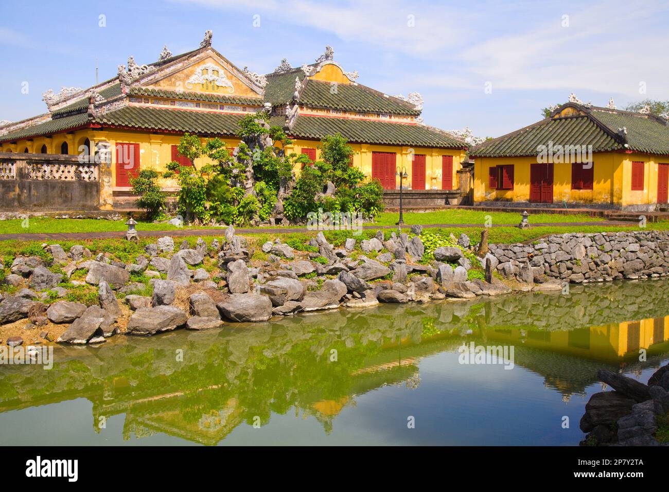 Vietnam, Hue, Cittadella, Città Imperiale, residenza di Truong Sanh, Foto Stock