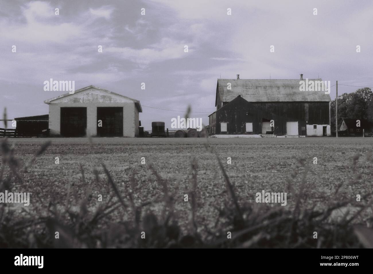 Fienile rustico a Kingston, Ontario, Canada. Foto Stock