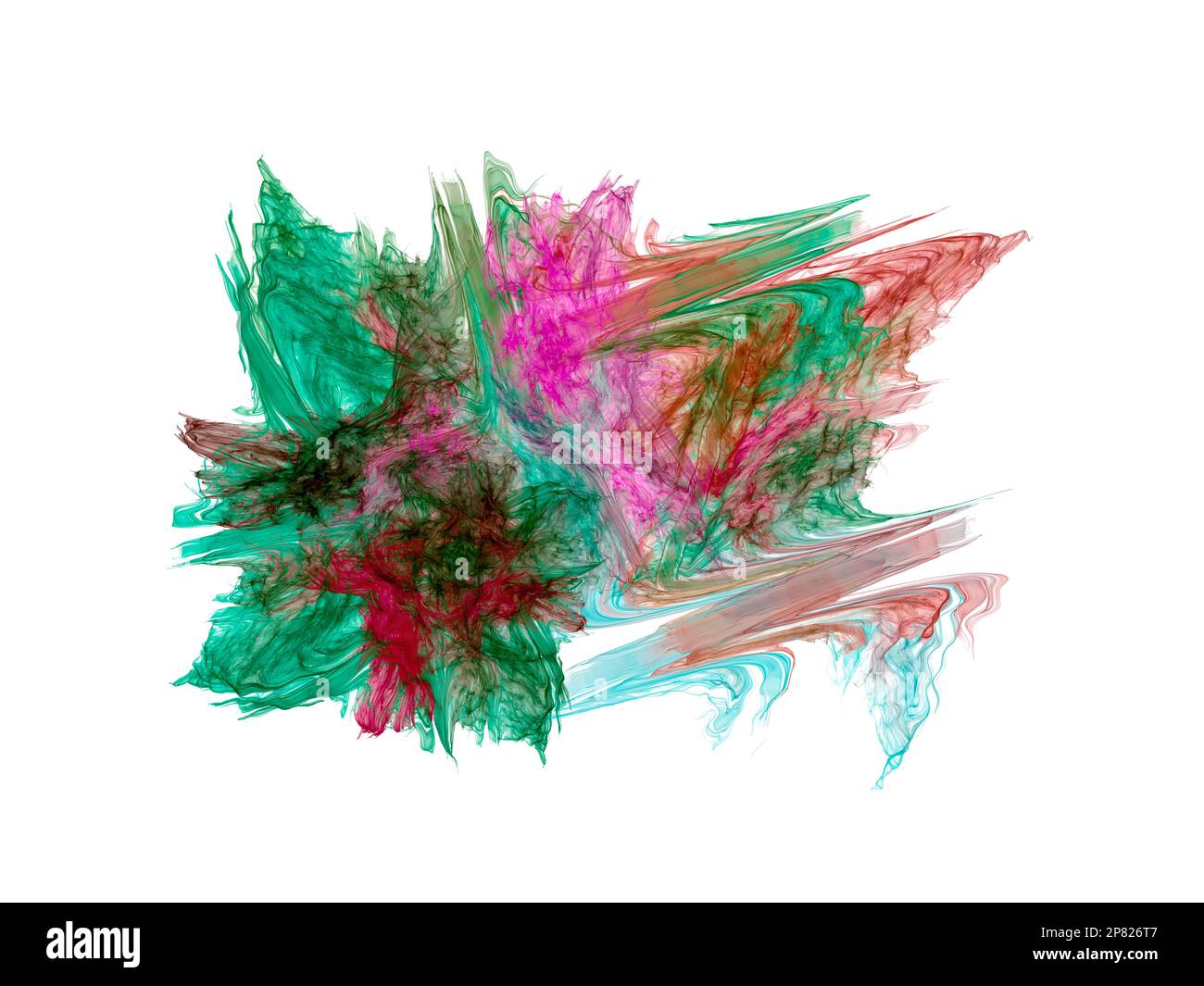 Entra nell'incantevole regno dei frattali artificiali imbarcati in un viaggio di complessità infinita e scopri la bellezza ipnotica del design matematico Foto Stock