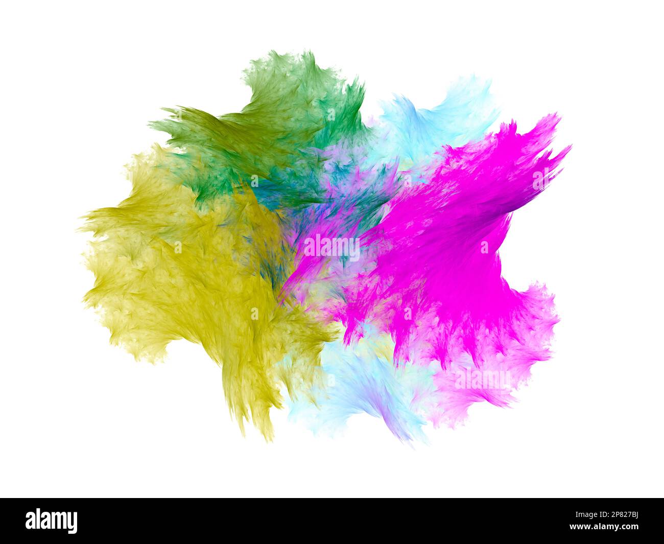 Entra nell'incantevole regno dei frattali artificiali imbarcati in un viaggio di complessità infinita e scopri la bellezza ipnotica del design matematico Foto Stock