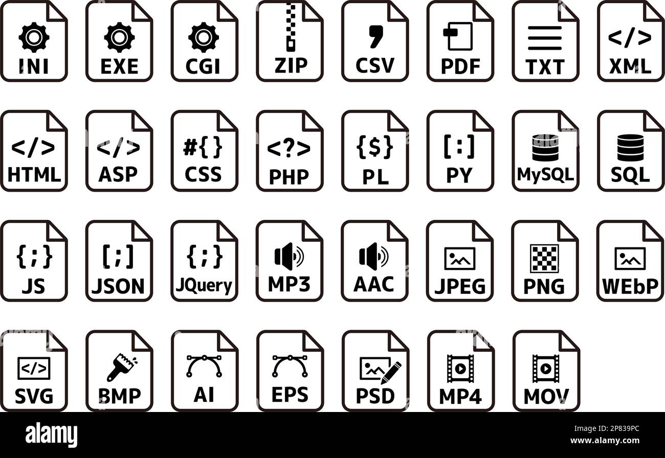 Set di illustrazioni con icone vettoriali in vari formati di file Illustrazione Vettoriale