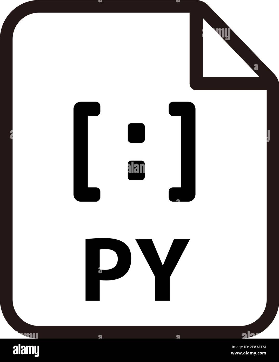 Formati file immagine vettoriale icona | .py , python Illustrazione Vettoriale