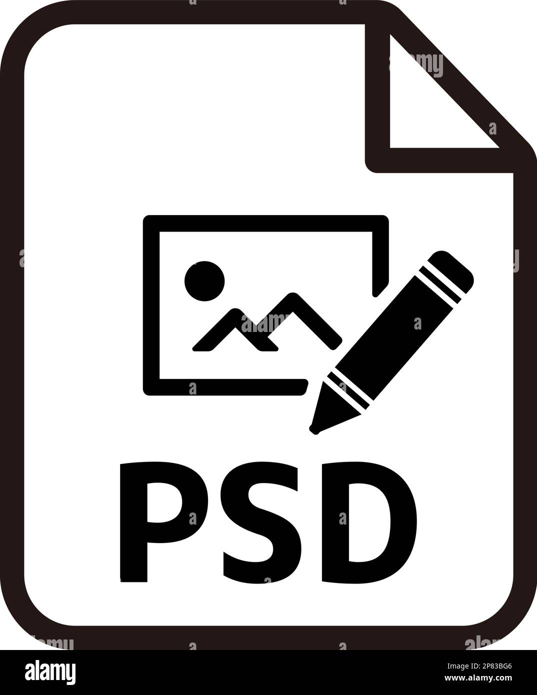 Formati di file immagine vettoriale | .psd, photoshop Illustrazione Vettoriale