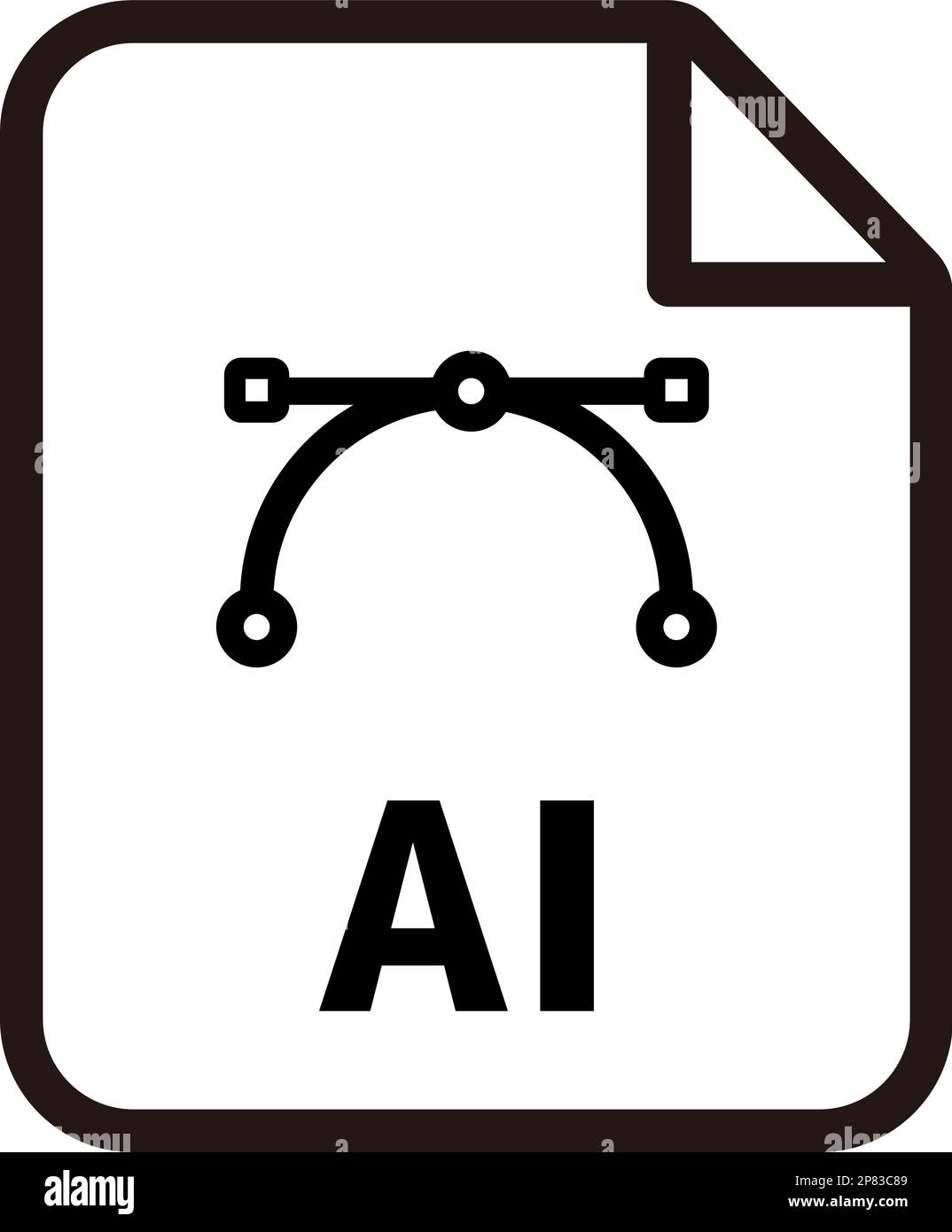 Formati file immagine vettoriale icona | .ai, illustratore Illustrazione Vettoriale