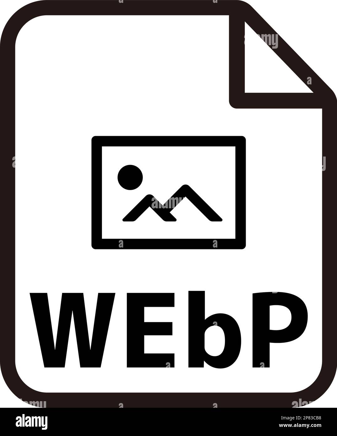Illustrazione delle icone vettoriali dei formati file | WebP Illustrazione Vettoriale