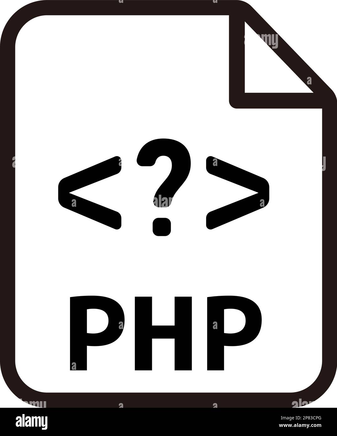 Formati file immagine vettoriale icona | PHP Illustrazione Vettoriale