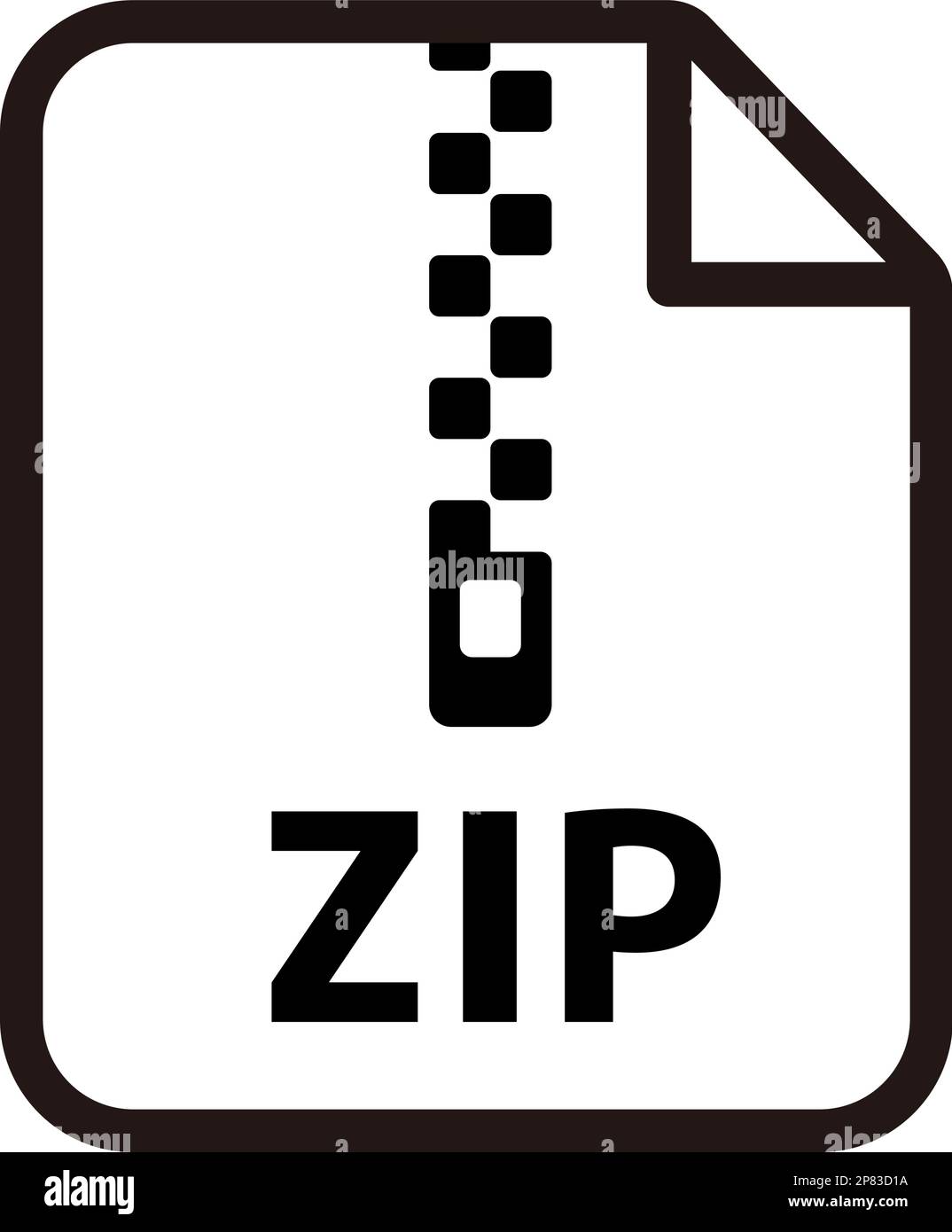 Illustrazione icona vettoriale formati file | zip Illustrazione Vettoriale