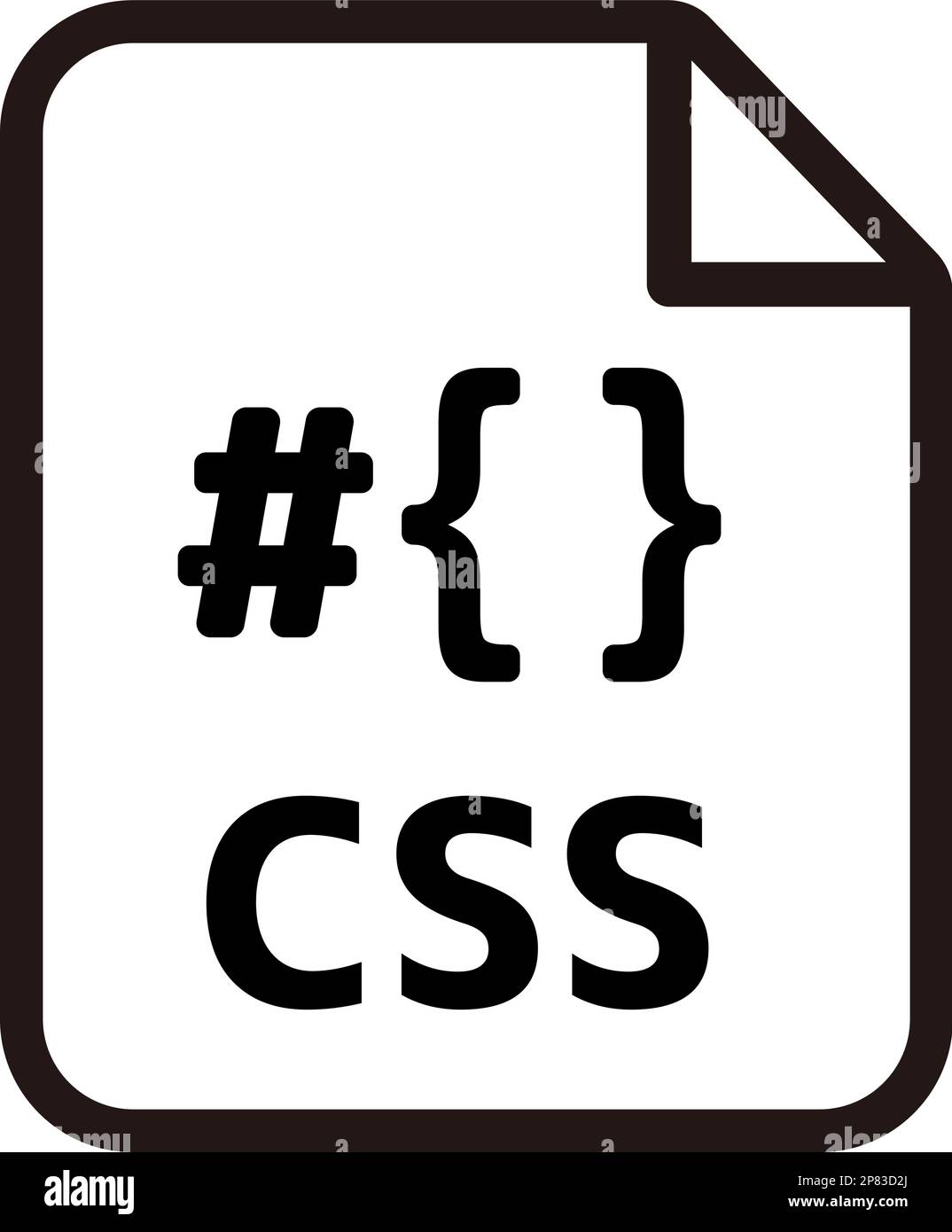 Illustrazione delle icone vettoriali dei formati file | CSS Illustrazione Vettoriale