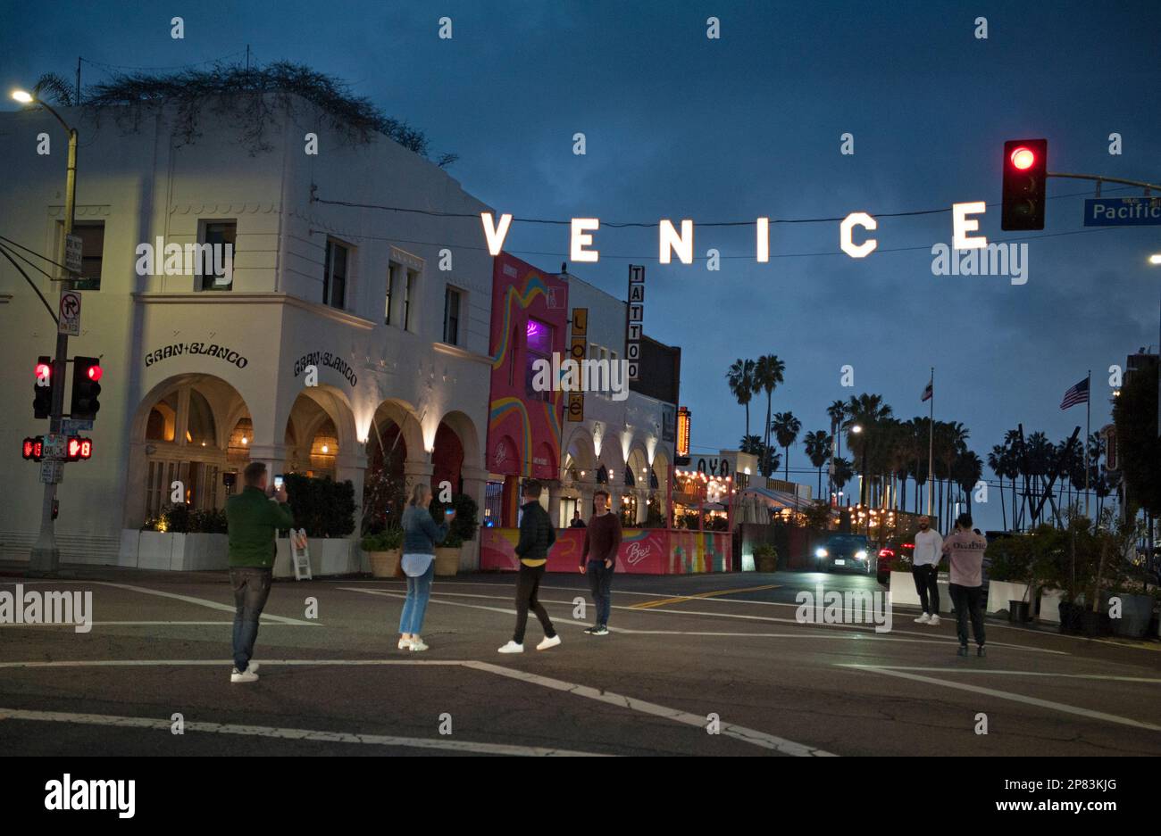 La spiaggia di Venice, California Foto Stock