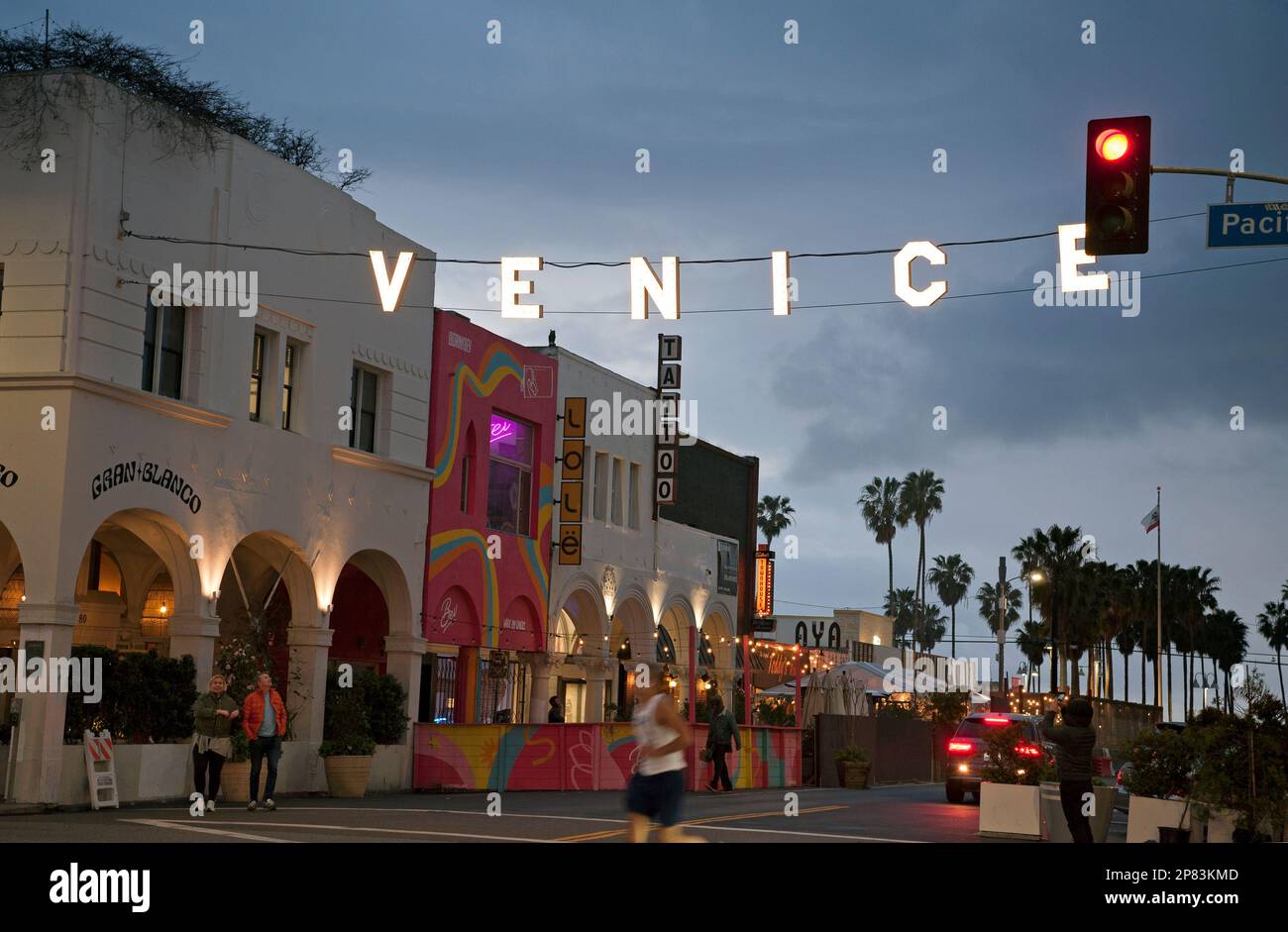 La spiaggia di Venice, California Foto Stock