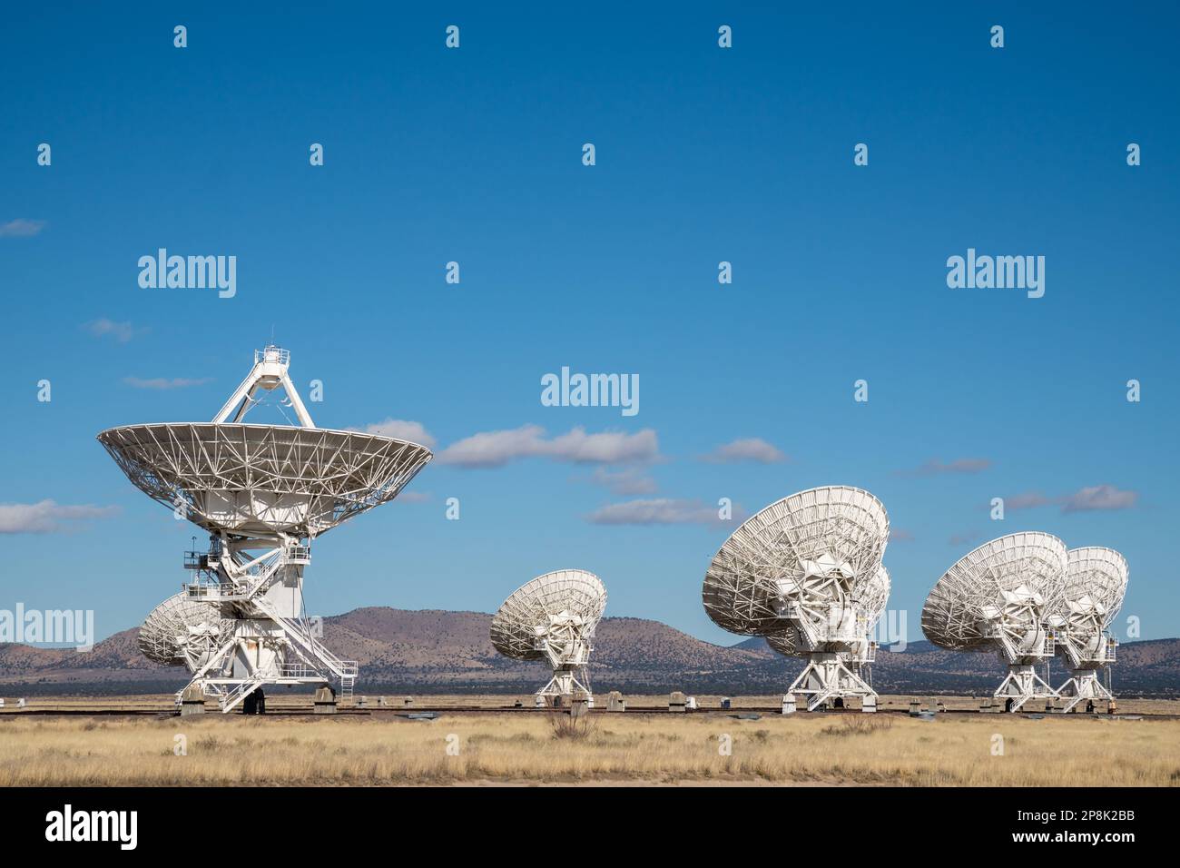 National radio Astronomy Observatory conosciuto come il grande array a Socorro, New Mexico Foto Stock