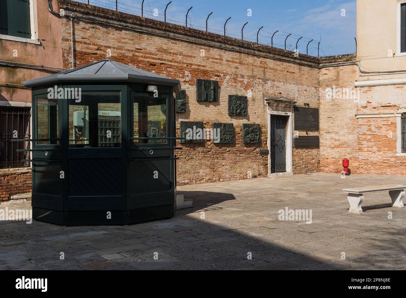 Chiosco per ufficiali dell'Esercito al Ghetto Ebraico di Venezia Foto Stock